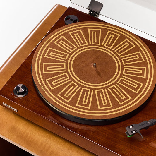 Leather Record Mat