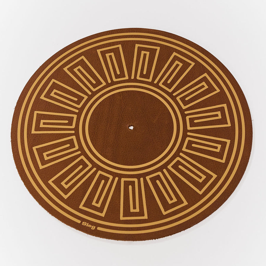 Leather Record Mat
