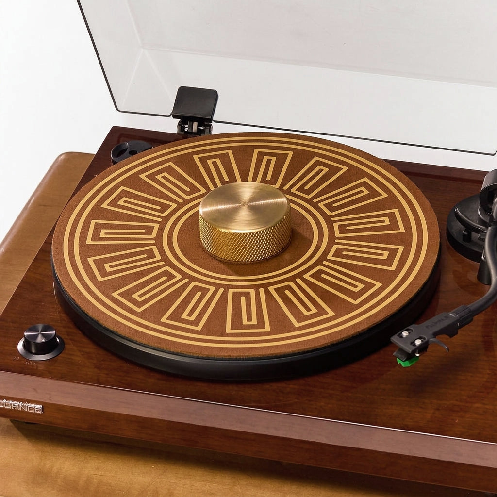 Leather Record Mat