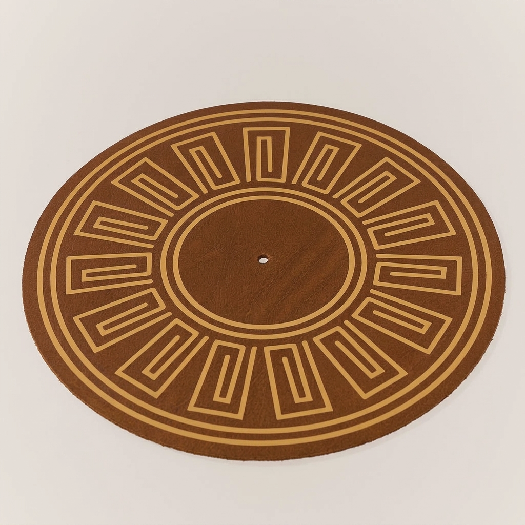 Leather Record Mat