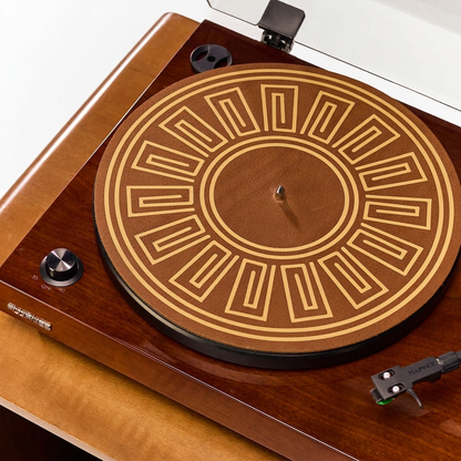 Leather Record Mat