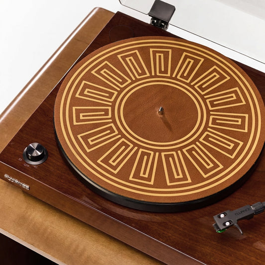 Leather Record Mat